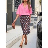 image:imageCicy Bell Womens Linen Button Down Shirts V Neck Summer Short Sleeve Tops Casual Loose Fit Cotton Collared BlousesBright Pink