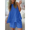 image:imageCicy Bell Womens Summer 2 Piece Short Sets Sleeveless Tank Tops Elastic Waist Shorts Matching Set Beach Vacation OutfitsNavy