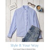 image:imageCicy Bell Womens Plaid Shirts Ruffle Puff Long Sleeve V Neck Gingham Tops  Trendy Casual Button Down Work Casual Checkered Blouses Loose FitPink