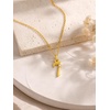 image:imageCicy Bell Necklace for Women Number 18K Gold Plated Birthstone NecklacesGold S