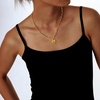 image:imageCicy Bell Heart Necklace For Women 18k Gold Brass Plated Charm NecklacesGold A