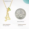 image:imageCicy Bell Initial Necklace for Women 18K Gold Plated Pendant NecklacesGold A
