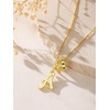 image:imageCicy Bell Initial Necklace for Women 18K Gold Plated Pendant NecklacesGold A