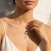 image:imageCicy Bell Initial Necklace for Women 18K Gold Plated Pendant NecklacesGold B