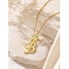 image:imageCicy Bell Initial Necklace for Women 18K Gold Plated Pendant NecklacesGold B