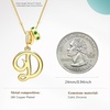 image:imageCicy Bell Initial Necklace for Women 18K Gold Plated Pendant NecklacesGold D
