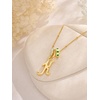 image:imageCicy Bell Initial Necklace for Women 18K Gold Plated Pendant NecklacesGold K