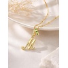 image:imageCicy Bell Initial Necklace for Women 18K Gold Plated Pendant NecklacesGold M