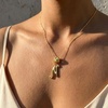 image:imageCicy Bell Initial Necklace for Women 18K Gold Plated Pendant NecklacesGold N