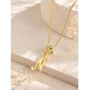 image:imageCicy Bell Initial Necklace for Women 18K Gold Plated Pendant NecklacesGold N