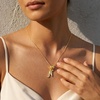 image:imageCicy Bell Initial Necklace for Women 18K Gold Plated Pendant NecklacesGold N