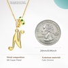 image:imageCicy Bell Initial Necklace for Women 18K Gold Plated Pendant NecklacesGold N
