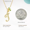 image:imageCicy Bell Initial Necklace for Women 18K Gold Plated Pendant NecklacesGold T