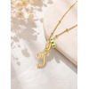 image:imageCicy Bell Initial Necklace for Women 18K Gold Plated Pendant NecklacesGold T