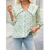 image:imageCicy Bell Womens Floral Button Down Shirts Casual 34 Sleeve BlousesLight Green