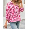 image:imageCicy Bell Womens Floral Button Down Shirts Casual 34 Sleeve BlousesLight Pink