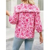 image:imageCicy Bell Womens Floral Button Down Shirts Casual 34 Sleeve BlousesLight Pink