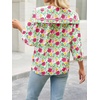 image:imageCicy Bell Womens Floral Button Down Shirts Casual 34 Sleeve BlousesPink
