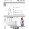 image:imageCicy Bell Womens Floral Button Down Shirts Casual 34 Sleeve BlousesRed