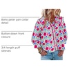 image:imageCicy Bell Womens Floral Button Down Shirts Casual 34 Sleeve BlousesRose Red