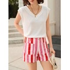 image:imageCicy Bell Womens Summer Striped Shorts High Waisted Jorts Wide Leg JeansStyle Cpink