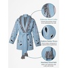 image:imageCicy Bell Womens Fringe Cardigan Printed Long Sleeve V Neck Belt SweatersRoyal Blue