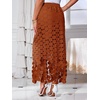 image:imageCicy Bell Womens Hollow Out Maxi Skirts Summer Boho Fringe Hem Long SkirtCaramel