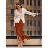 image:imageCicy Bell Womens Hollow Out Maxi Skirts Summer Boho Fringe Hem Long SkirtCaramel