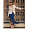 image:imageCicy Bell Womens Hollow Out Maxi Skirts Summer Boho Fringe Hem Long SkirtNavy Blue