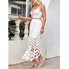image:imageCicy Bell Womens Hollow Out Maxi Skirts Summer Boho Fringe Hem Long SkirtWhite