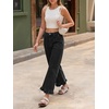image:imageCicy Bell Womens Ruffle Jeans Cropped High Waisted Baggy Trendy Denim PantsBlack
