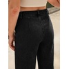 image:imageCicy Bell Womens Ruffle Jeans Cropped High Waisted Baggy Trendy Denim PantsBlack