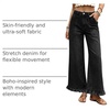 image:imageCicy Bell Womens Ruffle Jeans Cropped High Waisted Baggy Trendy Denim PantsBlack