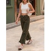 image:imageCicy Bell Womens Ruffle Jeans Cropped High Waisted Baggy Trendy Denim PantsLeopard