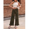 image:imageCicy Bell Womens Ruffle Jeans Cropped High Waisted Baggy Trendy Denim PantsLeopard