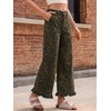 image:imageCicy Bell Womens Ruffle Jeans Cropped High Waisted Baggy Trendy Denim PantsLeopard