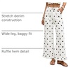 image:imageCicy Bell Womens Ruffle Jeans Cropped High Waisted Baggy Trendy Denim PantsWave Point Color