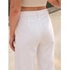 image:imageCicy Bell Womens Ruffle Jeans Cropped High Waisted Baggy Trendy Denim PantsWhite