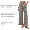 image:imageCicy Bell Womens Ruffle Jeans Cropped High Waisted Baggy Trendy Denim PantsWhite Leopard Print