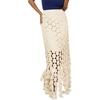 image:imageCicy Bell Womens Hollow Out Maxi Skirts Summer Boho Fringe Hem Long SkirtApricot