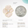 image:imageCicy Bell 18k Gold Plated Enamel Flower Earrings for WomenStyle Pink
