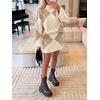 image:imageCicy Bell Women Argyle Sweater Skirt Sets 2 Piece Outfits Plaid Knit SkirtsKhaki