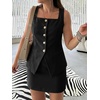 image:imageCicy Bell Womens Summer 2 Piece Outfits Blazer Vest Mini Skirt Suit SetsBlack