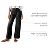 image:imageCicy Bell Womens High Waisted Cropped Jeans Straight Leg Raw Hem Denim PantBlack
