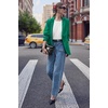 image:imageCicy Bell Womens High Waisted Cropped Jeans Straight Leg Raw Hem Denim PantLight Blue