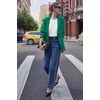 image:imageCicy Bell Womens High Waisted Cropped Jeans Straight Leg Raw Hem Denim PantNavy