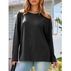 image:imageCicy Bell Womens Oversized Long Sleeve T Shirts Casual Crewneck Trendy Tunic Tops 2025 Loose Fit Basic TeesBlack