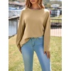 image:imageCicy Bell Womens Oversized Long Sleeve T Shirts Casual Crewneck Trendy Tunic Tops 2025 Loose Fit Basic TeesKhaki
