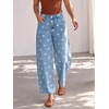 image:imageCicy Bell Womens Polka Dot Barrel Jeans Baggy Wide Leg Denim PantsPolka Dots Light Blue