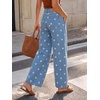 image:imageCicy Bell Womens Polka Dot Barrel Jeans Baggy Wide Leg Denim PantsPolka Dots Light Blue
